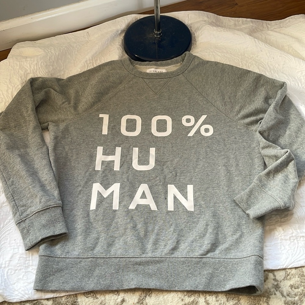 Everlane 100% Human Crew neck sweatshirt size small